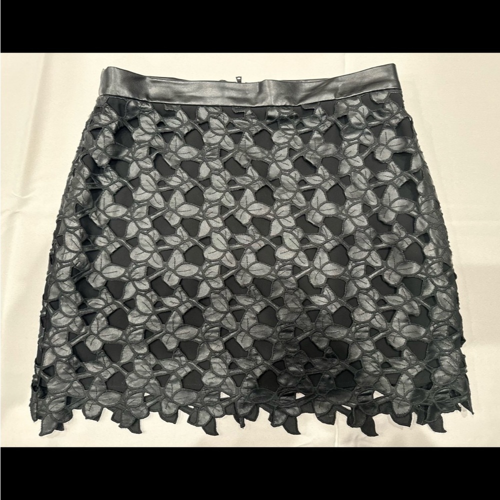 Sam Edelman Black faux leather Mini Skirt 12